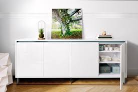 Buffet Everest Le Meuble De Salon Blanc Pur Discret Et Elegant Doux Reflets De La Laque Brillante Meubles De Salon Blanc Buffet Salle A Manger Petit Meuble