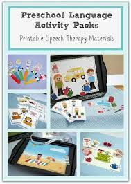 Infant & toddler, kindergarten, preschool. Preschool Speech And Language Bundle Use This 220 Page Resource With Your P Preschool Speech Therapy Speech Therapy Activities Preschool Speech Therapy Games