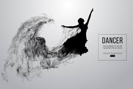 Silhouette Of A Dancing Girl Vector Girl Dancing Painting Of Girl Dance Poster