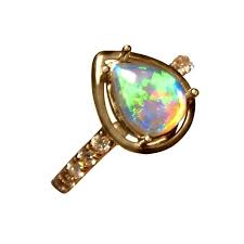 Alibaba.com offers 1,222 18k gold ring opal products. Green Opal Diamond Ring Pear Opal Engagement Ring Flashopal