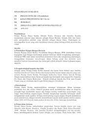 Setelah penyerahan diri jepun yang mengakhiri perang dunia kedua pada tahun 1945. Kesan Perang Dunia Ke Ii