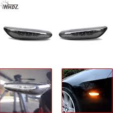 whdz 2pcs new led side marker light turn signal light fender lamp for bmw e82 e88 e60 e61 e90 e91 e92 e93 side black amber light review amber lights light lamp