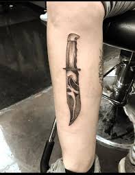 Scream Knife By Hadley Clark By Bryan Van Sant Tattoonow