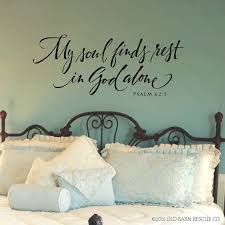 Scripture Wall Decal My Soul Finds Rest In God Alone Etsy Scripture Wall Decal Christian Wall Decals Bible Verse Wall Decals