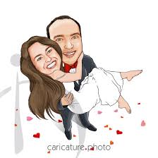 New age gifts for the couple which are helpful for the house! Wedding Gift Caricatures Wedding Guest Book Caricature Married Couple Caricature Photo Wedding