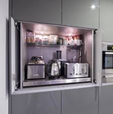 The shelf can hold a cookbook, plastic wrap, or salt and pepper. 66 Creative Appliances Storage Ideas For Small Kitchens Digsdigs