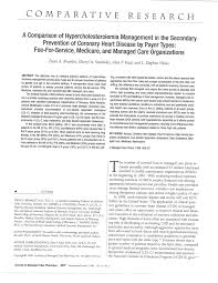 pdf a comparison of hypercholesterolemia in the secondary