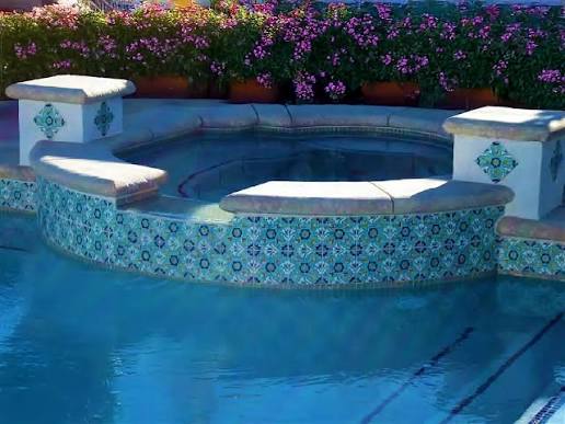 Swimming pool tiling and rendering