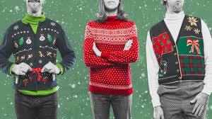 85% organic cotton, 15% recycled polyester; How The Ugly Christmas Sweater Conquered America