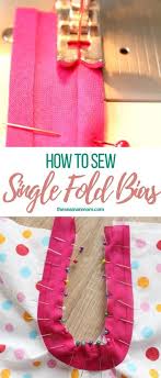 Single Fold Bias Tape Binds Both Straight And Curved Edges Adds Color Accents Beginner Sewing Projects Easy Sewing Projects For Beginners Easy Sewing Projects