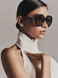 Max Mara Round Sunglasses Oversized Round Sunglasses Amber Brown EDNA Max  Mara New Releases