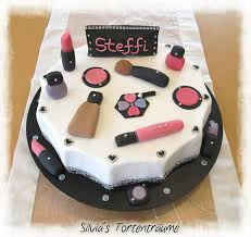 Silvia S Tortentraume Make Up Makeup Schminke Deko Fondant Lippenstift Nagellack Lidschatten Tasche Himbeer Masca Fondant Selber Machen Tortendeko Motivtorten