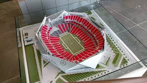 Stadion, areena tai urheiluhalli paikassa atlanta. Mercedes Benz Stadium Scale Model Southern Model