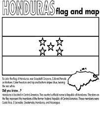 Honduras On Crayola Com Flag Coloring Pages Honduras Flag El Salvador Flag