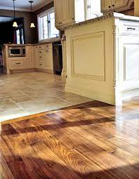 Perfectly Smooth Transition From Hardwood Flooring To Tile Floors The Best Wood Modern Kitchen Flooring Best Flooring For Kitchen Kitchen Floor Tile Patterns