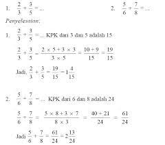 I ve gained some weight. Operasi Penjumlahan Dan Pengurangan Pada Pecahan Biasa Dan Pecahan Campuran Berpendidikan Com