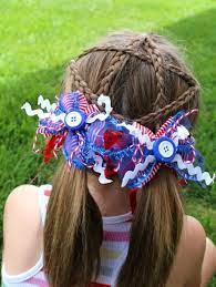 July Fourth Hacks Tips Tricks Star Hair Kids Hairstyles Girl Hairstyles