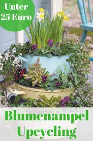 Upcycling Idee Fur Blumenampel Selbst De Blumen Ampel Hangekorb Upcycling