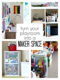 How To Turn Your Playroom Into A Maker Space No Time For Flash Cards Small Playroom Kids Playroom Decor Playroom