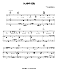 Check spelling or type a new query. Happier Sheet Music Olivia Rodrigo Sheetmusic Free Com