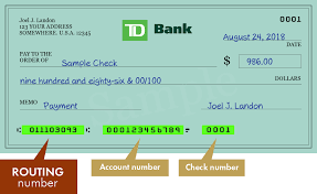 International wire transfer to td bank account in the usa. How To Find My Routing Number Td Bank