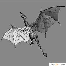 Low Poly Dragon 3d Model Click To Buy 3d Model Dragon Fantasy Character Design