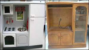 The sink is a plastic kitchen bowl, but it could also be a stainless steel bowl. Turn An Old Tv Cabinet Into A Play Kitchen The Owner Builder Network