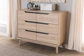 I am so excited to share with you the dresser makeover i did for my boys' bedroom! Baxton Studio Fella Mid Century Modern Two Tone Oak Grey Wood 6 Drawer Dresser Fldt00805 Hana Oak Dark Grey Dresser
