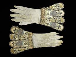 Early 17th Century Gloves Kid Leather With Silk Embroidery Gloves Leather Gloves 17th Century Fashion