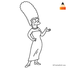How To Draw Marge Simpson Marjorie jacqueline simpson (née bouvier) is a fictional character in the american animated sitcom the simpsons and part of the eponymous family. how to draw marge simpson