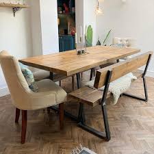 Shop for hardwood dining tables at crate and barrel. Buy Triangle Frame Reclaimed Bench With Back Hemming Wills