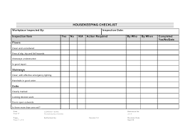 Fire extinguisher access was obstructed. 20 4 Housekeeping Checklist