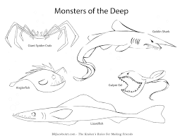 Coloring Page From The Kraken S Rules For Making Friends Coloring Pages Kraken Colorful Pictures