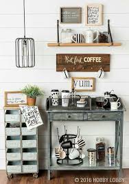 Reversed Hardware Floating Shelf Above Coffee Station Coffee Bar Home Coffee Shop Decor Coffee Nook