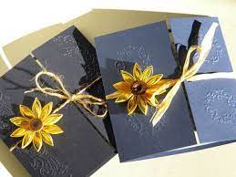 Sunflower And Navy Blue Wedding Invitation Sunflower Wedding Etsy Sunflower Wedding Invitations Diy Sunflower Wedding Sunflower Invitations