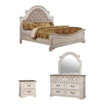 These beautifully decorated case goods are finished in a stunning dark walnut finish. Antique White Bedroom Sets Wayfair