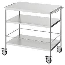 Flytta Kitchen Cart Stainless Steel Ikea Kitchen Cart Kitchen Trolley Ikea