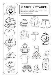 Clothes Clothes Weather Weather Worksheet Home Worksheets And Clothes In 2021 Clothes Worksheet Weather Worksheets Weather And Clothes Worksheet