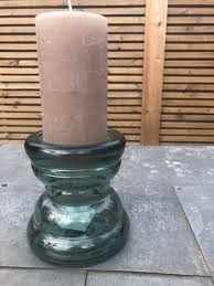 Elixir green marbleized mercury glass candle holder vase home. Large Green Glass Candle Holder Indian Rose Sidcup Boutique