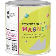 Peinture Magnetique Gris Satin Maison Deco Magnetik C Est Genial 0 5 L Peinture Magnetique Peinture Murale Et Peinture Murale Cuisine