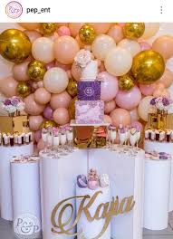 Theme 21st Birthday Decorations For Her Lavender Pink Gold And White Rose Theme 21st Birthday Dessert Table And Decor Dessert Table Birthday Birthday Theme Birthday Desserts