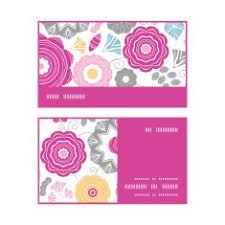 Artist anna lau's floral compositions can brighten up anyone's day at a glance with their unique color schemes and expressive. Vector Vibrant Floral Scaterred Horizontal Stripe Frame Pattern Business Cards Free Image Download