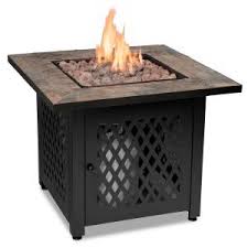 Uniflame fire pits at efireplacestore.com. Uniflame 11 In W X 11 In D Tabletop Lp Gas Fire Pit With Electronic Ignition And Lava Rocks Glt1343sp The Home Depot