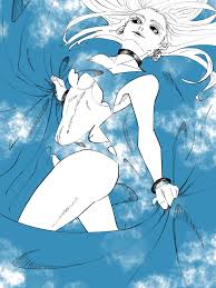 uro takako, jujutsu kaisen, 1girl, bracelet, colored sclera, earrings,  floating hair, forehead, jewelry, na7 mi3 ki9, sky, thick thighs, thighs -  Image View - | Gelbooru - Free Anime and Hentai Gallery