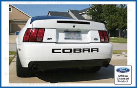 2003 vs 2004 terminator cobra. Ford Mustang Cobra Rear Bumper Valence Letter Decal Sticker 2003 2004 Inserts Ebay