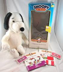 Worlds Of Wonder Talking Snoopy With Tapes Box Books Rare 1986 Snoopy Toys Animated Halloween Props Book Box