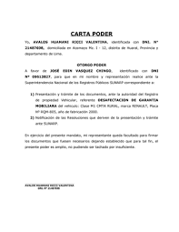 Para ello, el solicitante deberá indicar el motivo de la solicitud y el uso de esta. Modelo De Carta Poder Simple Studocu