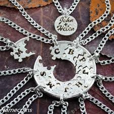 10 Family Puzzle Necklaces They All Interlock 10 Bespoke Etsy Necklace Set Jewelry Mens Jewelry
