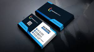Creating professional looking business cards. Blue Business Card Design Graphicsfamily
