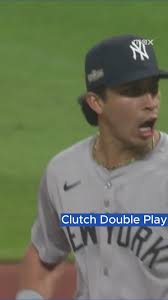 Oswaldo Cabrera: One-man double play., #NewYorkYankees #ClevelandGuardians  #MLB #MLBPlayoffs